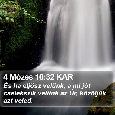 4 Mózes 10:32 KAR Bible Verse Image