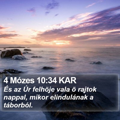 4 Mózes 10:34 KAR Bible Verse Image