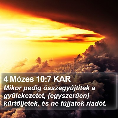 4 Mózes 10:7 KAR Bible Verse Image