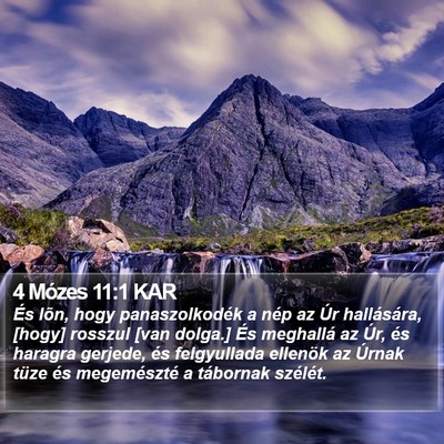 4 Mózes 11:1 KAR Bible Verse Image