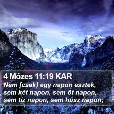 4 Mózes 11:19 KAR Bible Verse Image