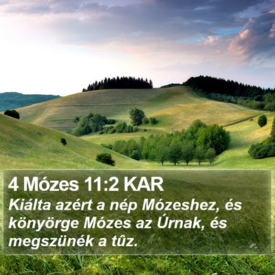 4 Mózes 11:2 KAR Bible Verse Image