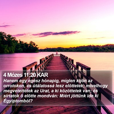 4 Mózes 11:20 KAR Bible Verse Image