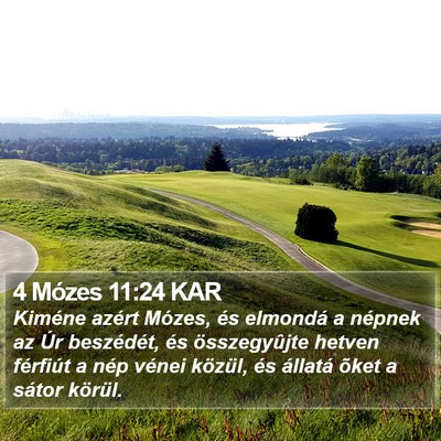 4 Mózes 11:24 KAR Bible Verse Image