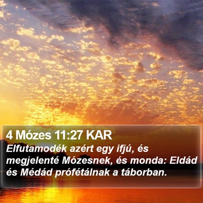 4 Mózes 11:27 KAR Bible Verse Image