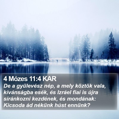 4 Mózes 11:4 KAR Bible Verse Image