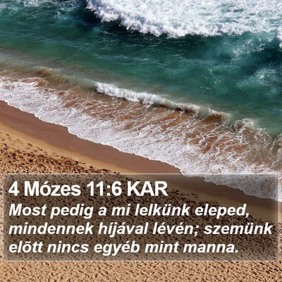 4 Mózes 11:6 KAR Bible Verse Image