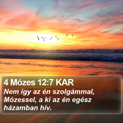 4 Mózes 12:7 KAR Bible Verse Image