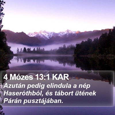 4 Mózes 13:1 KAR Bible Verse Image