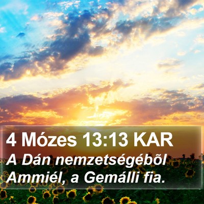 4 Mózes 13:13 KAR Bible Verse Image