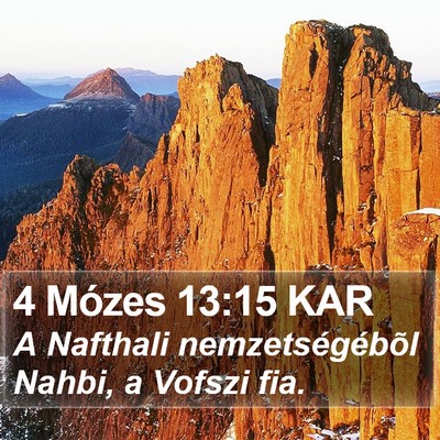 4 Mózes 13:15 KAR Bible Verse Image
