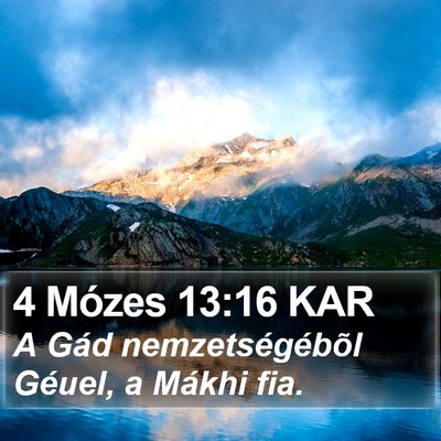 4 Mózes 13:16 KAR Bible Verse Image