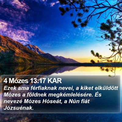4 Mózes 13:17 KAR Bible Verse Image