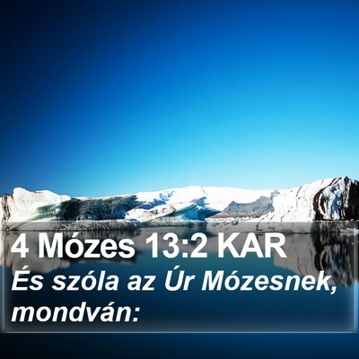 4 Mózes 13:2 KAR Bible Verse Image