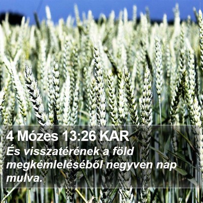 4 Mózes 13:26 KAR Bible Verse Image