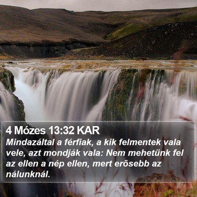 4 Mózes 13:32 KAR Bible Verse Image