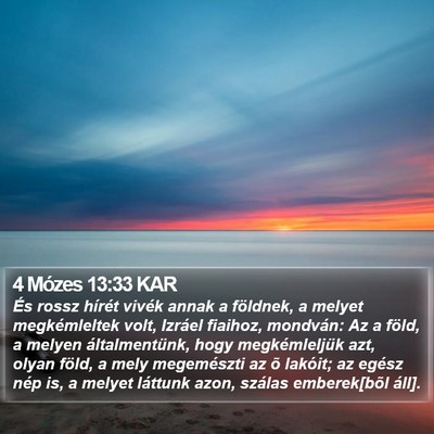4 Mózes 13:33 KAR Bible Verse Image