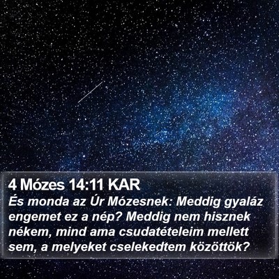 4 Mózes 14:11 KAR Bible Verse Image