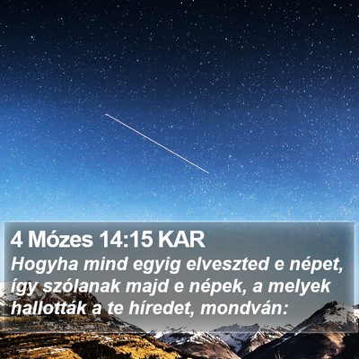 4 Mózes 14:15 KAR Bible Verse Image