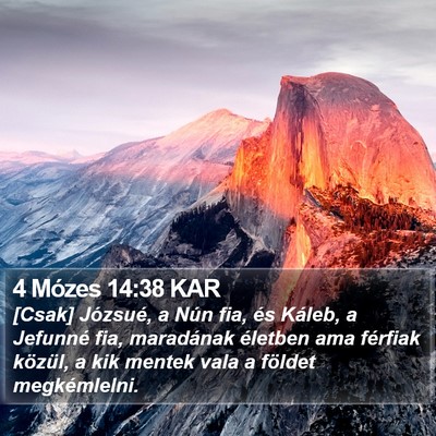 4 Mózes 14:38 KAR Bible Verse Image