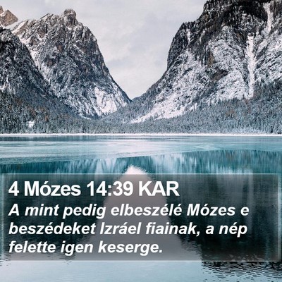4 Mózes 14:39 KAR Bible Verse Image