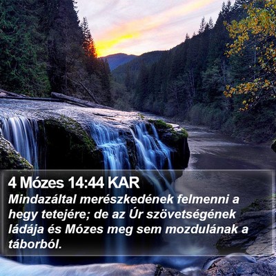 4 Mózes 14:44 KAR Bible Verse Image