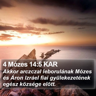 4 Mózes 14:5 KAR Bible Verse Image