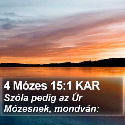 4 Mózes 15:1 KAR Bible Verse Image
