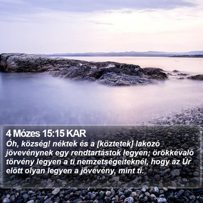 4 Mózes 15:15 KAR Bible Verse Image