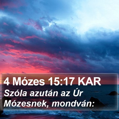 4 Mózes 15:17 KAR Bible Verse Image