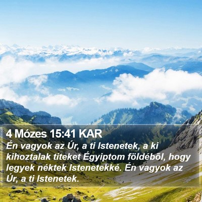 4 Mózes 15:41 KAR Bible Verse Image