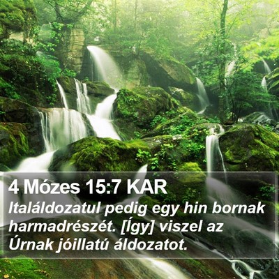 4 Mózes 15:7 KAR Bible Verse Image