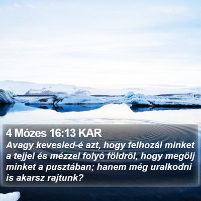 4 Mózes 16:13 KAR Bible Verse Image
