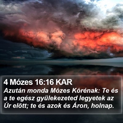 4 Mózes 16:16 KAR Bible Verse Image