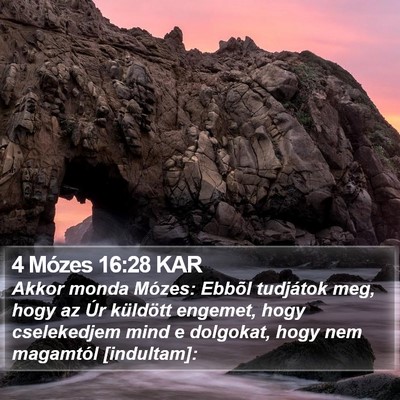 4 Mózes 16:28 KAR Bible Verse Image