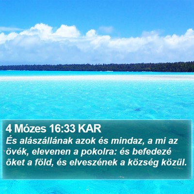 4 Mózes 16:33 KAR Bible Verse Image