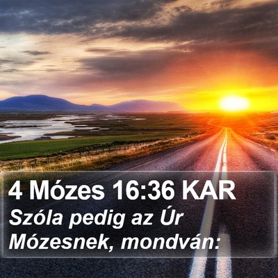 4 Mózes 16:36 KAR Bible Verse Image