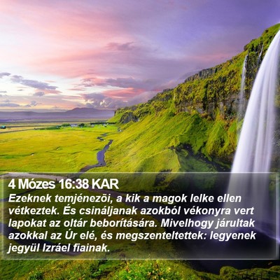 4 Mózes 16:38 KAR Bible Verse Image