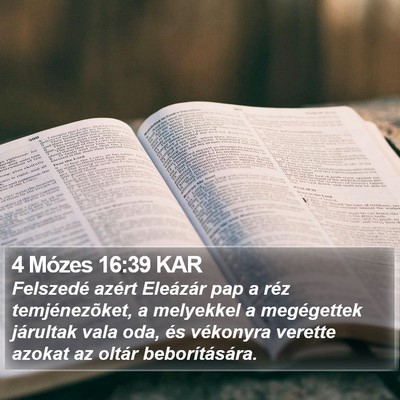 4 Mózes 16:39 KAR Bible Verse Image