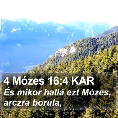 4 Mózes 16:4 KAR Bible Verse Image