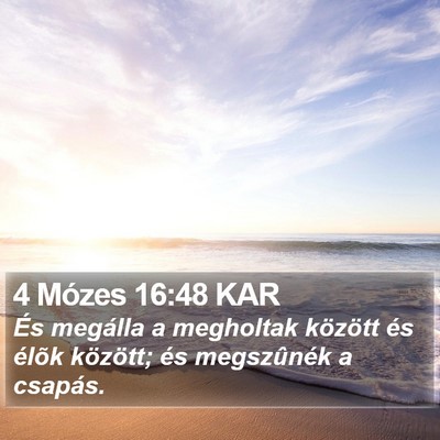 4 Mózes 16:48 KAR Bible Verse Image
