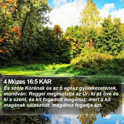 4 Mózes 16:5 KAR Bible Verse Image