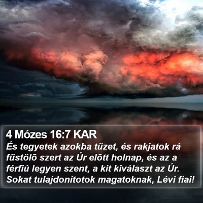 4 Mózes 16:7 KAR Bible Verse Image