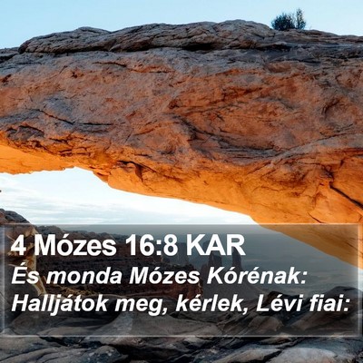 4 Mózes 16:8 KAR Bible Verse Image