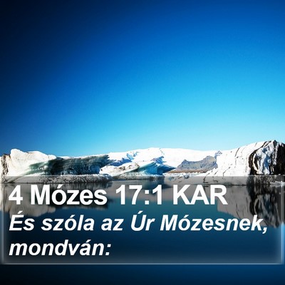4 Mózes 17:1 KAR Bible Verse Image