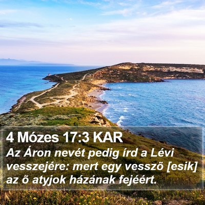 4 Mózes 17:3 KAR Bible Verse Image