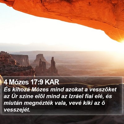 4 Mózes 17:9 KAR Bible Verse Image