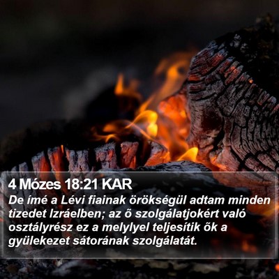 4 Mózes 18:21 KAR Bible Verse Image