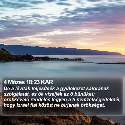 4 Mózes 18:23 KAR Bible Verse Image