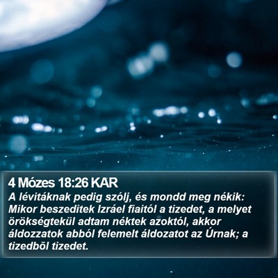 4 Mózes 18:26 KAR Bible Verse Image